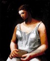 Femme en blanc 1922 Kubismus Mit